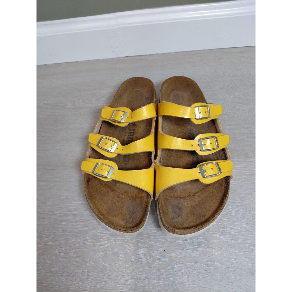 Birkenstock Florida Women's Size 39EU 8US Narrow Yellow - Picture 3 of 12